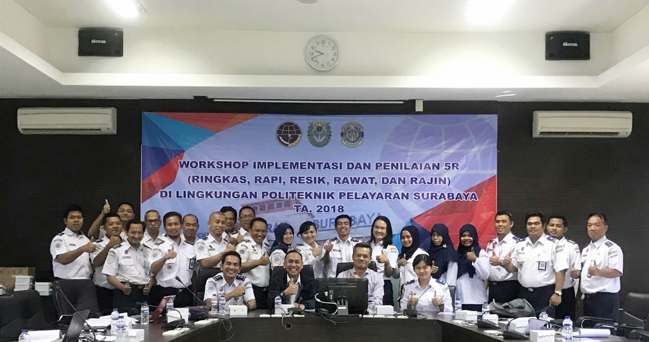 Tingkatkan Produktivitas,  POLTEKPEL Surabaya Gelar Pelatihan 5R