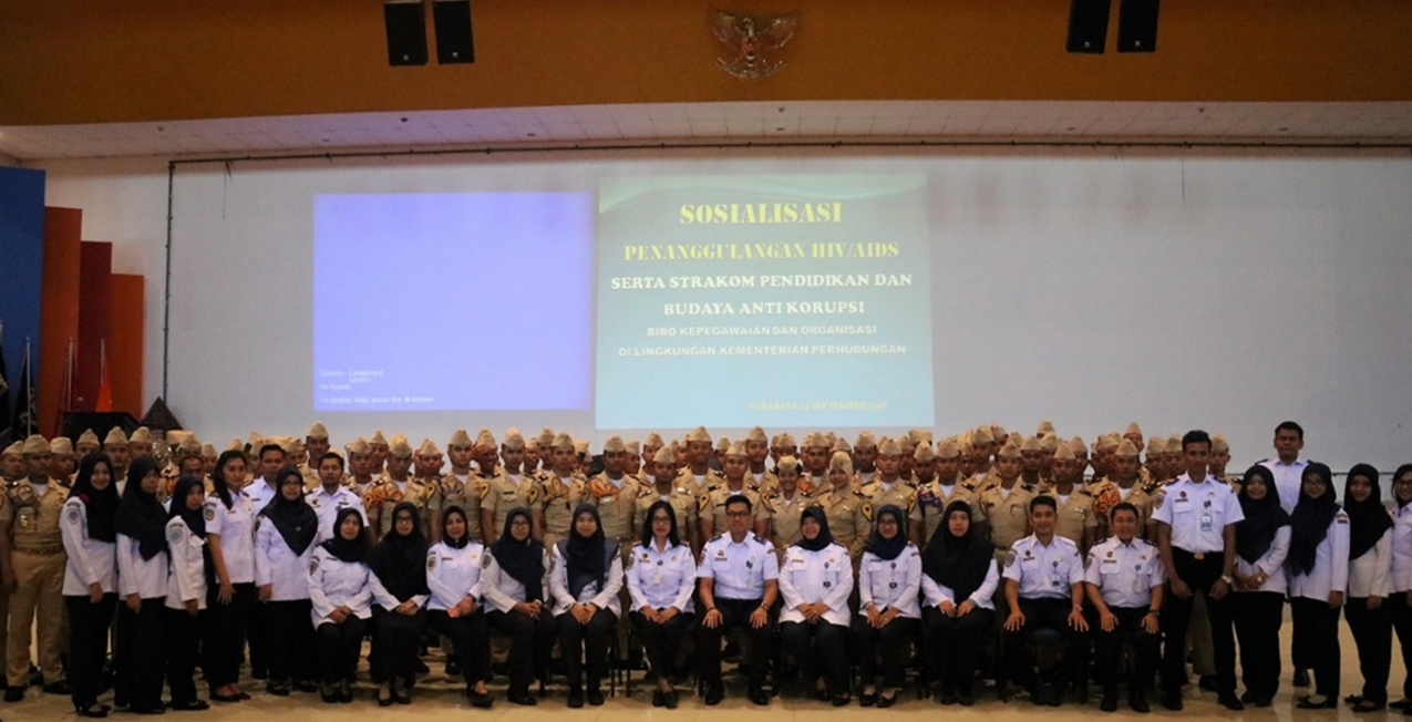 Strakom PBAK Serta Pencegahan HIV/AIDS dan IMS  Bagi Pegawai dan Taruna Poltekpel Surabaya