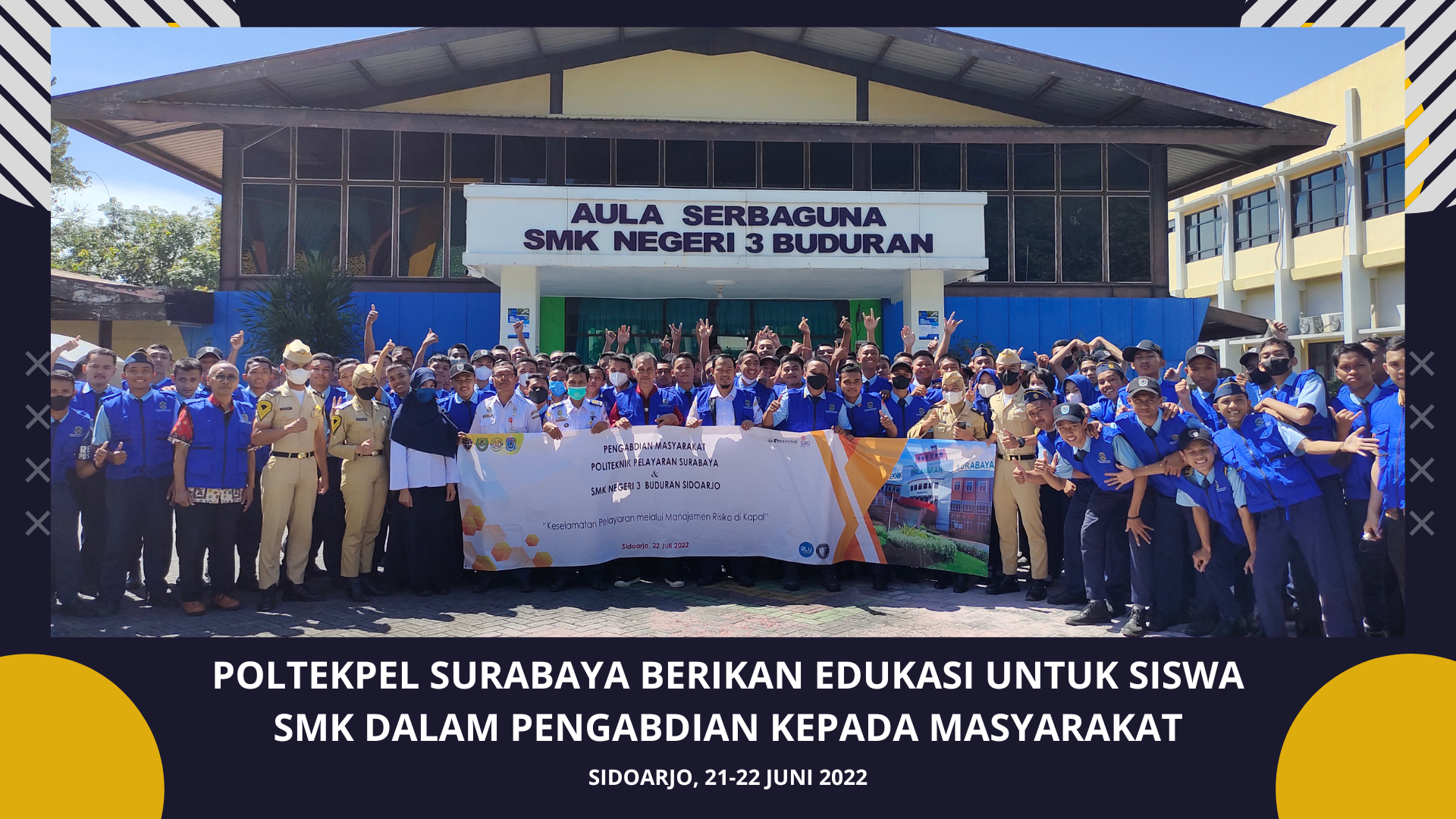 POLTEKPEL SURABAYA BERIKAN EDUKASI UNTUK SISWA SMK DALAM PENGABDIAN KEPADA MASYARAKAT