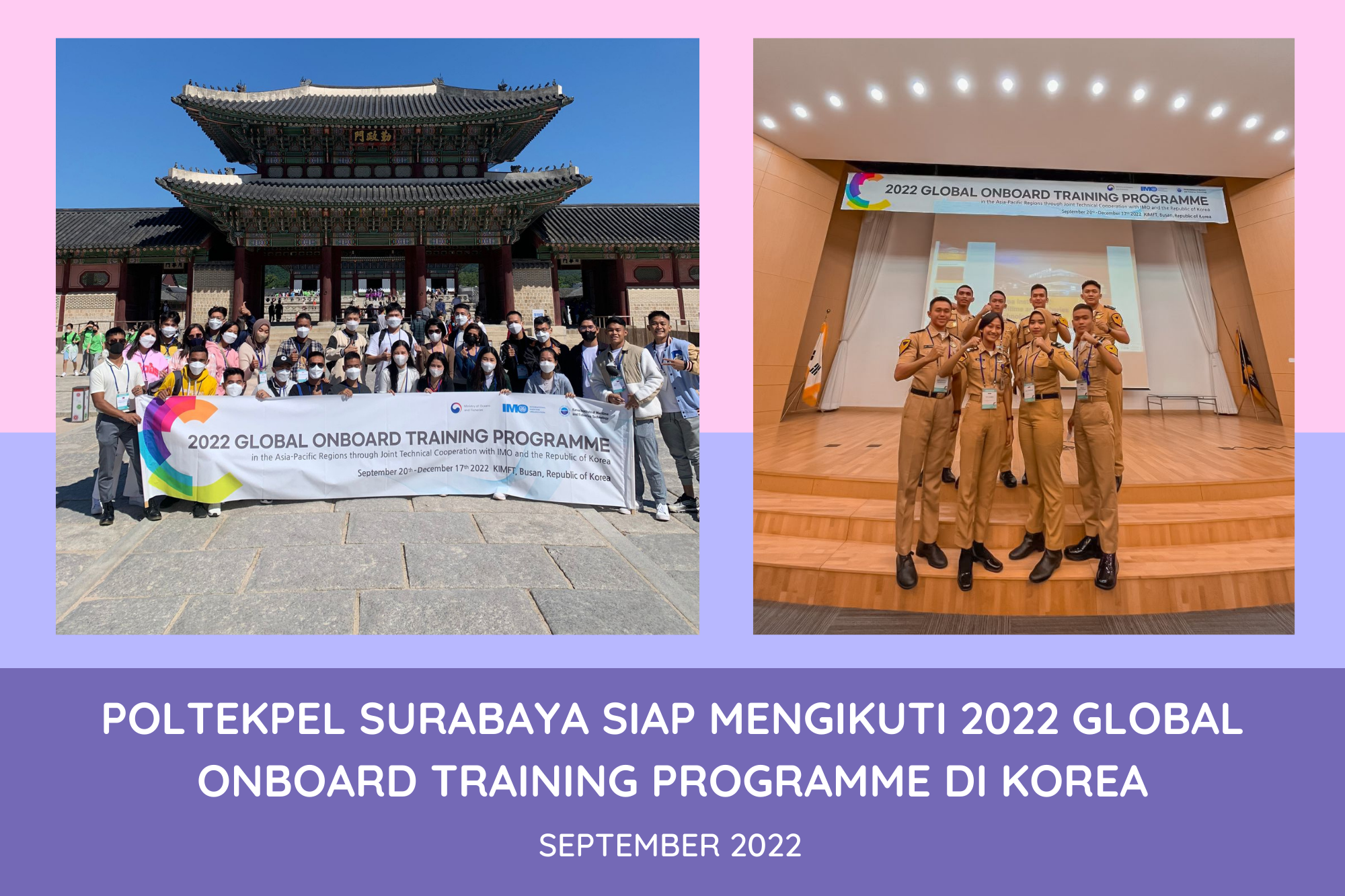 Poltekpel Surabaya Siap Mengikuti 2022 Global Onboard Training Programme di Korea