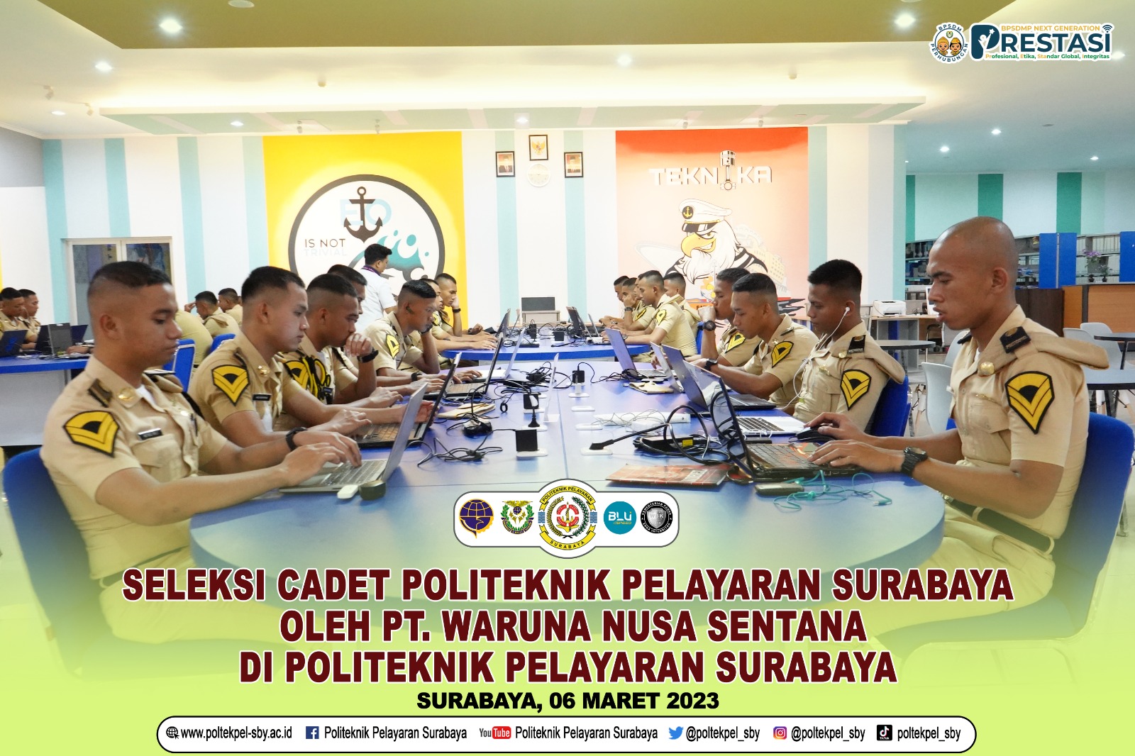 PT. Waruna Nusa Sentana Buka Peluang Untuk Melaksanakan Prala Bagi Cadet Poltekpel Surabaya