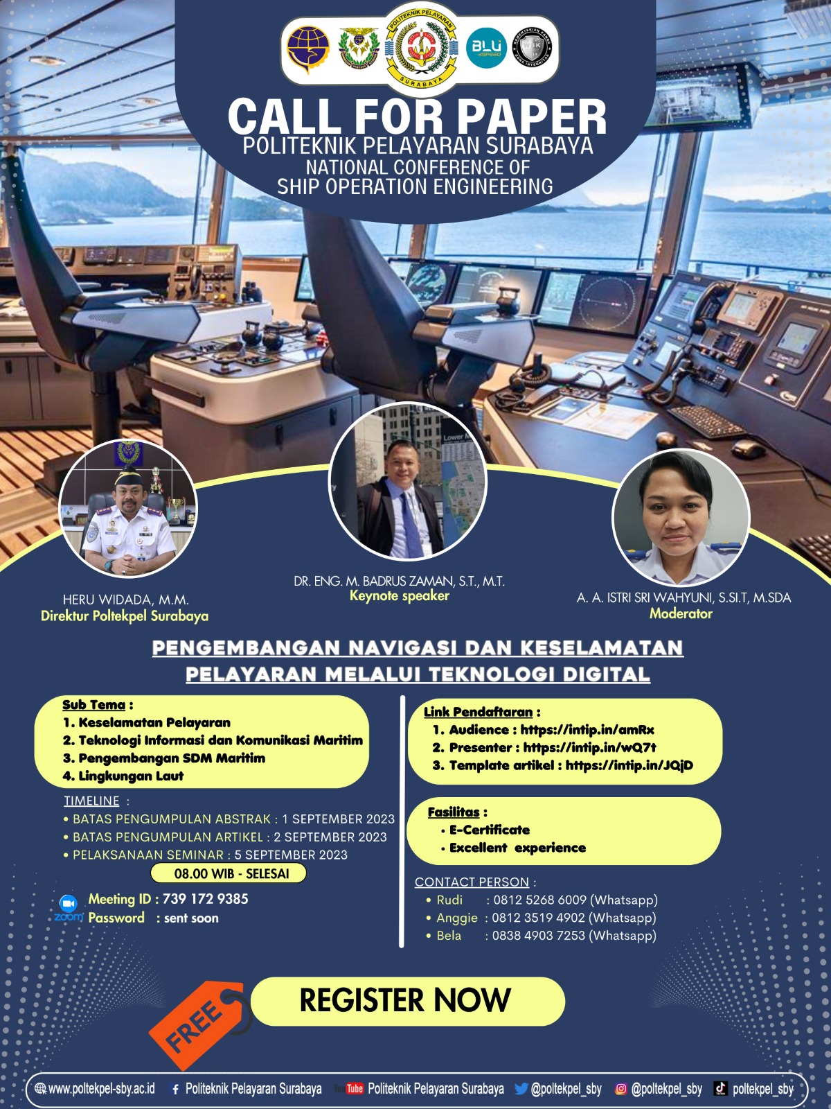 CALL FOR PAPER "NATIONAL CONFERENCE OF SHIP OPERATION ENGINEERING"